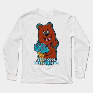 Ice Cream and bear Long Sleeve T-Shirt